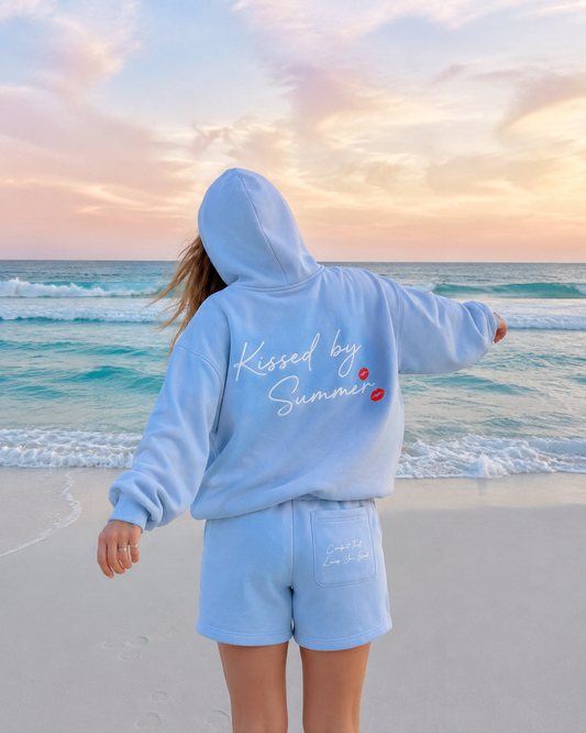 Kissed by Summer Hoodie - Summer Sky