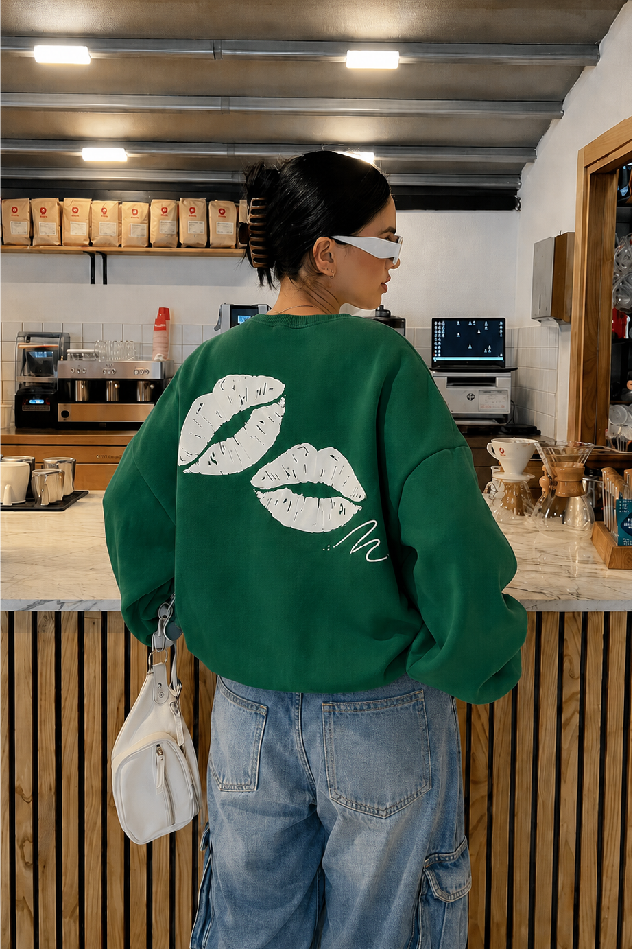 Takeover Crewneck - Pine Green