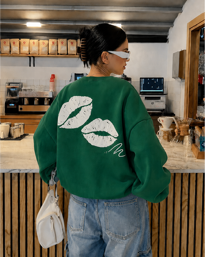 Takeover Crewneck - Pine Green