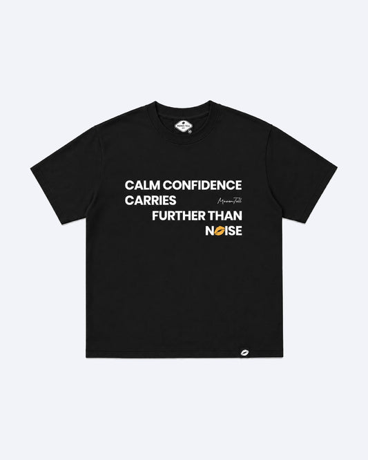 Calm Confidence Tee - Midnight Black