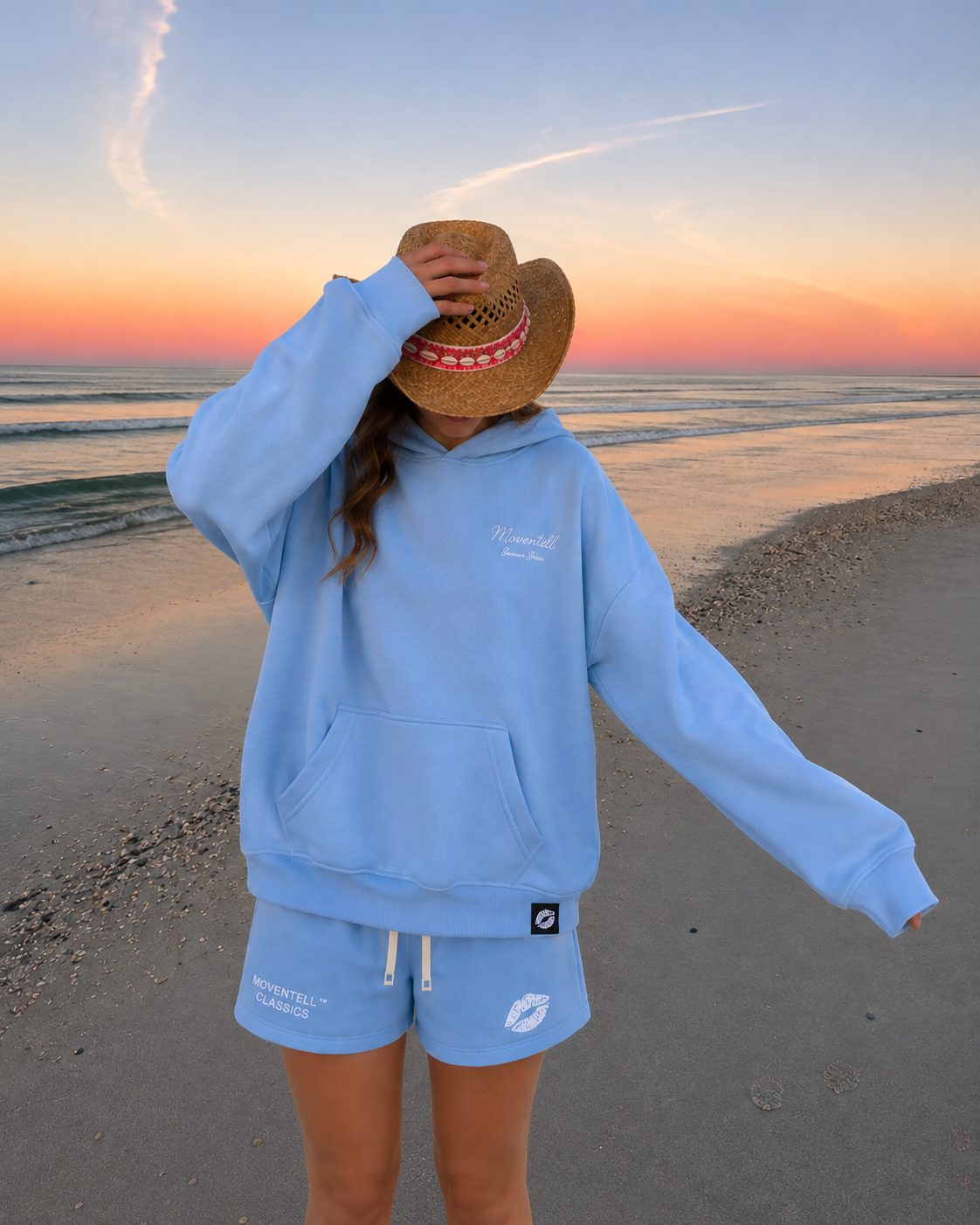 Kissed by Summer Hoodie - Summer Sky