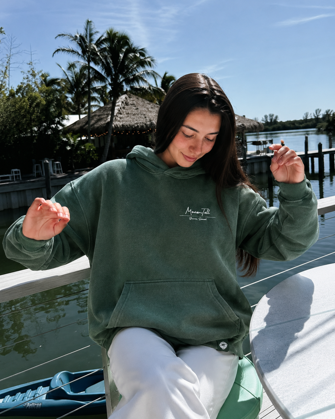 Kissed by Summer Hoodie - Summer Pine