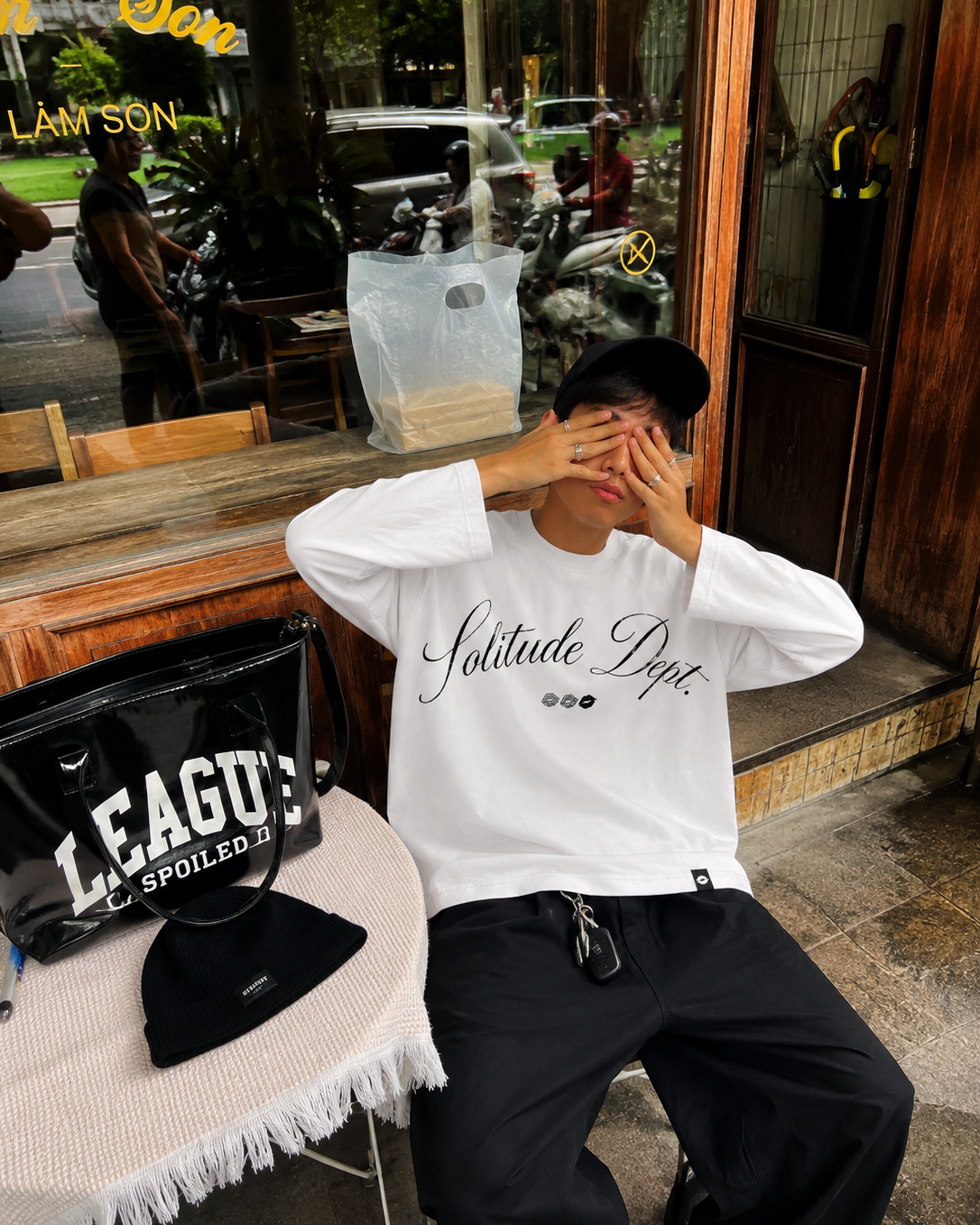 Solitude Dept Longsleeve Tee - Cloud White