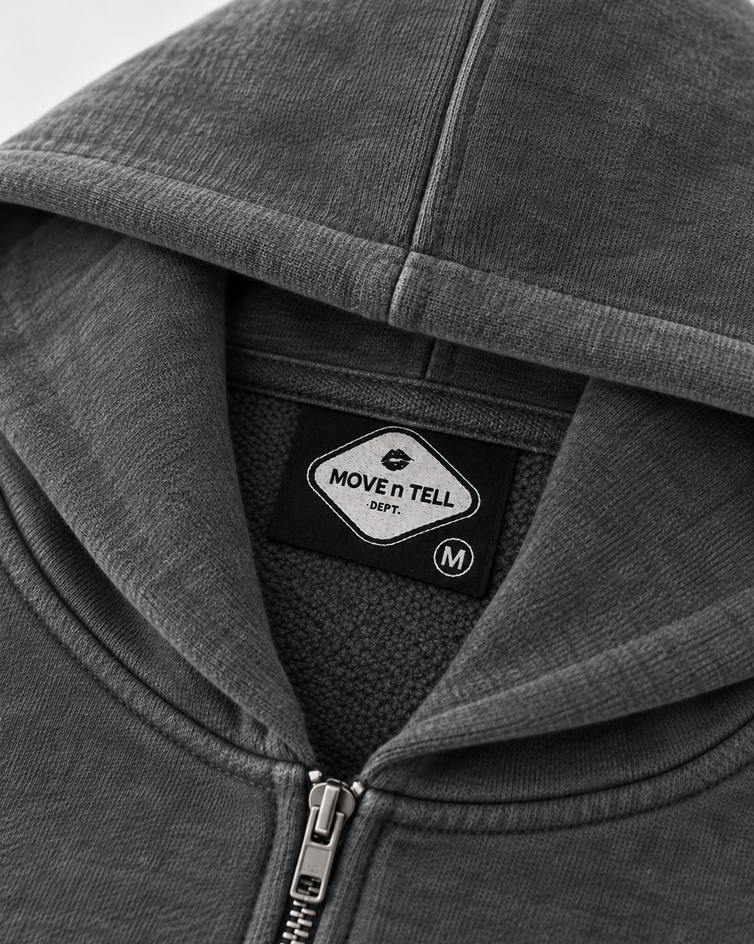 Good Things Zip-Up Hoodie - Washed Charcoal
