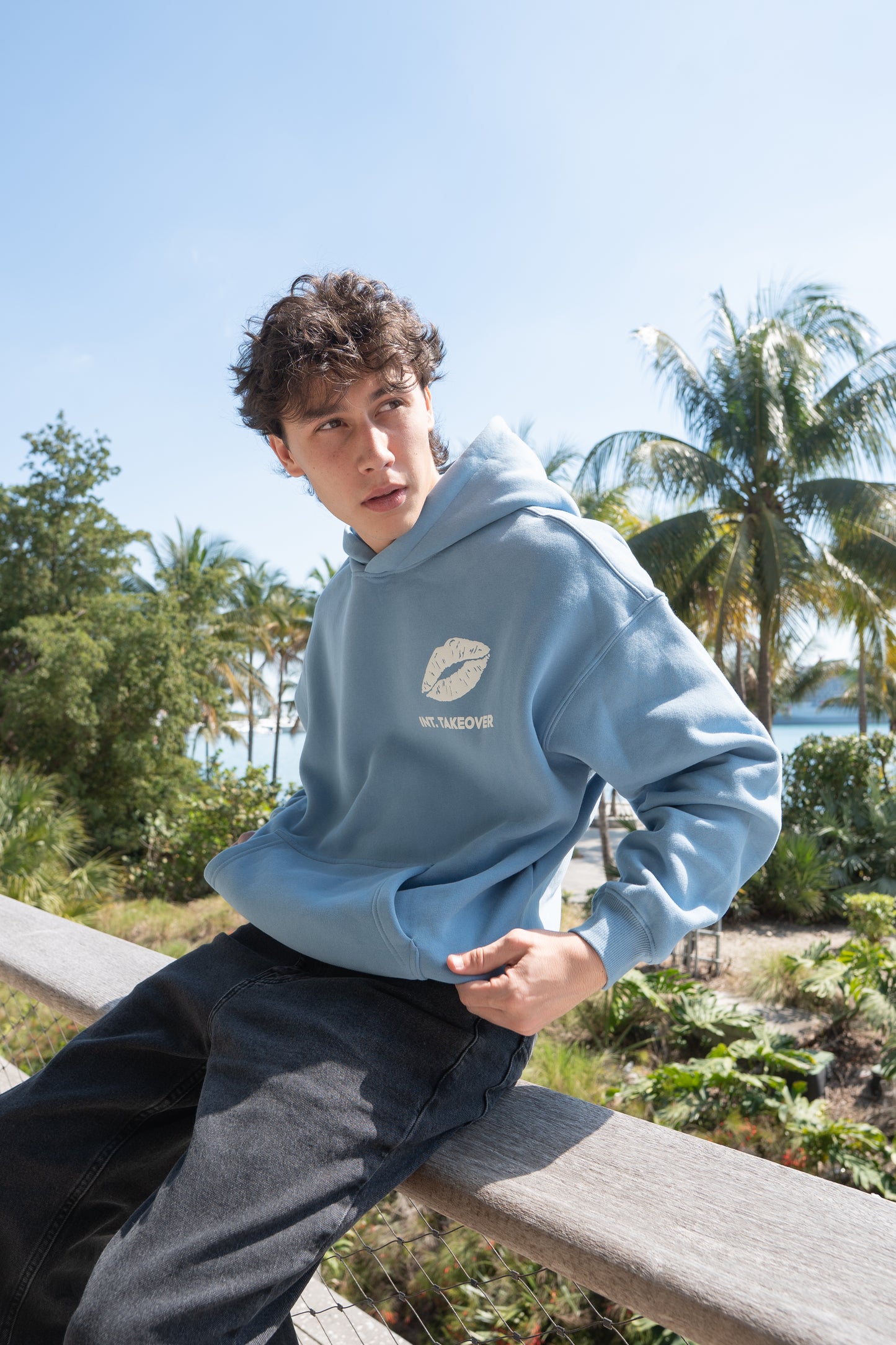 International Takeover Hoodie Baby Blue