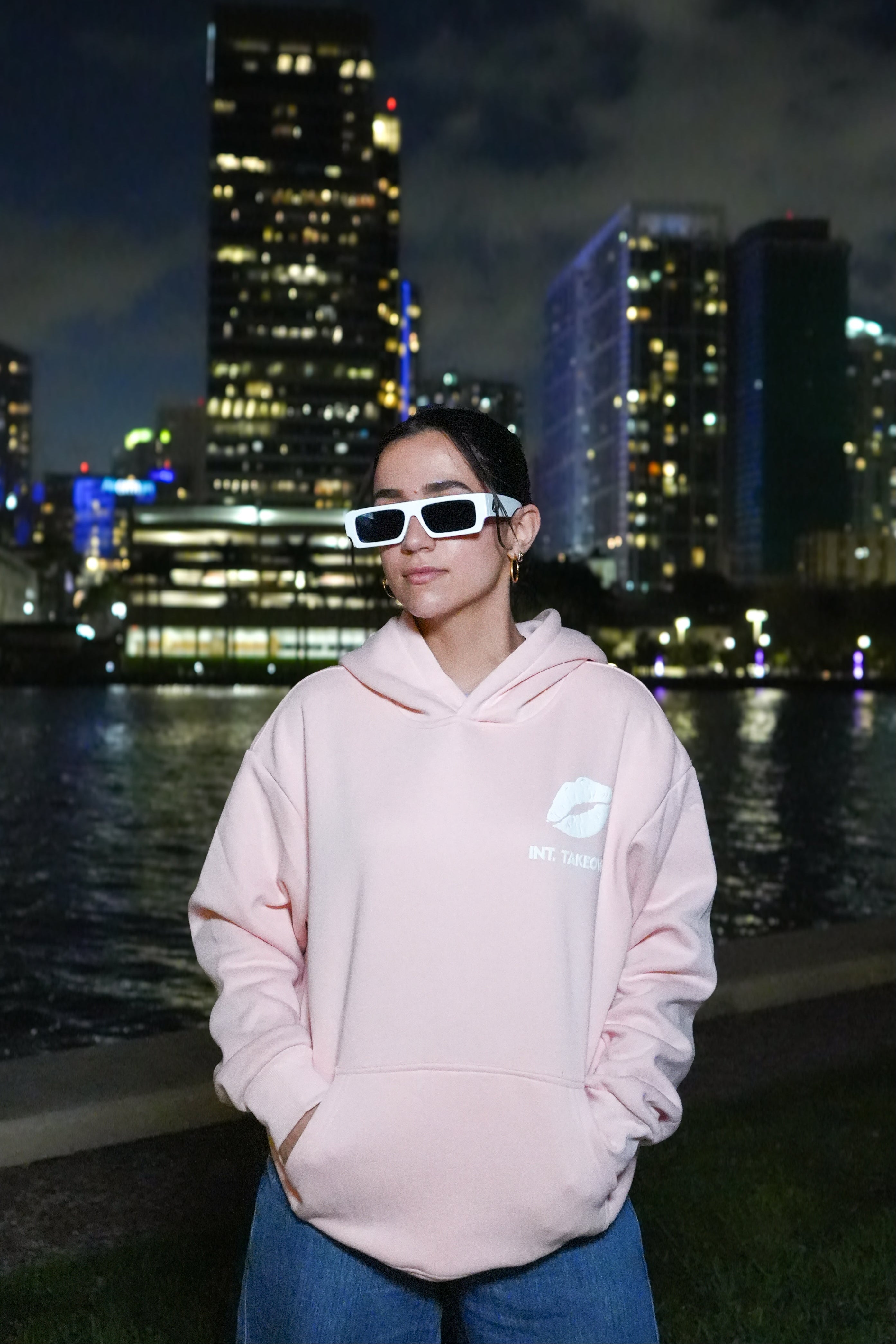 International Takeover Hoodie Pink