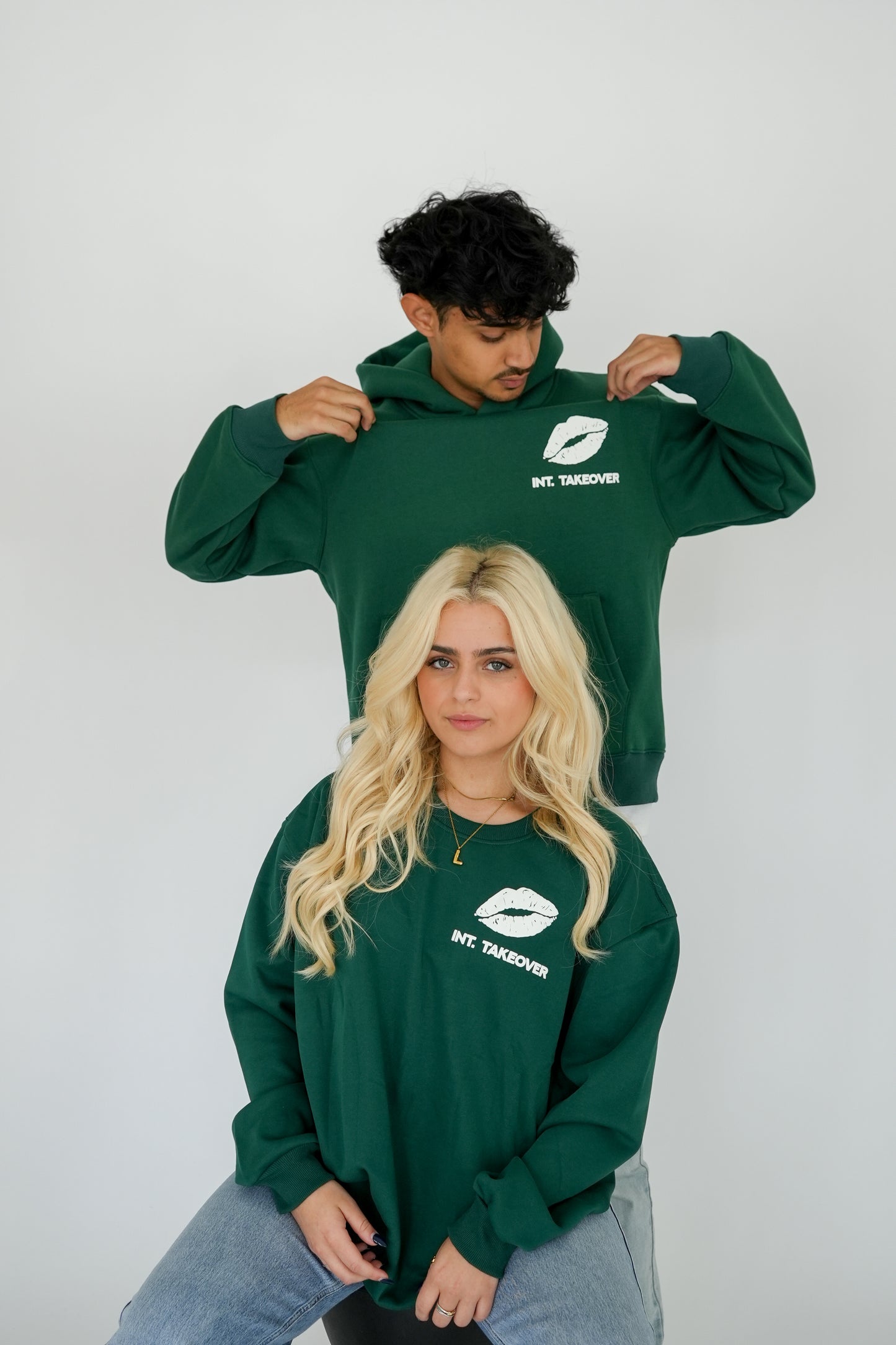 Takeover Crewneck - Pine Green