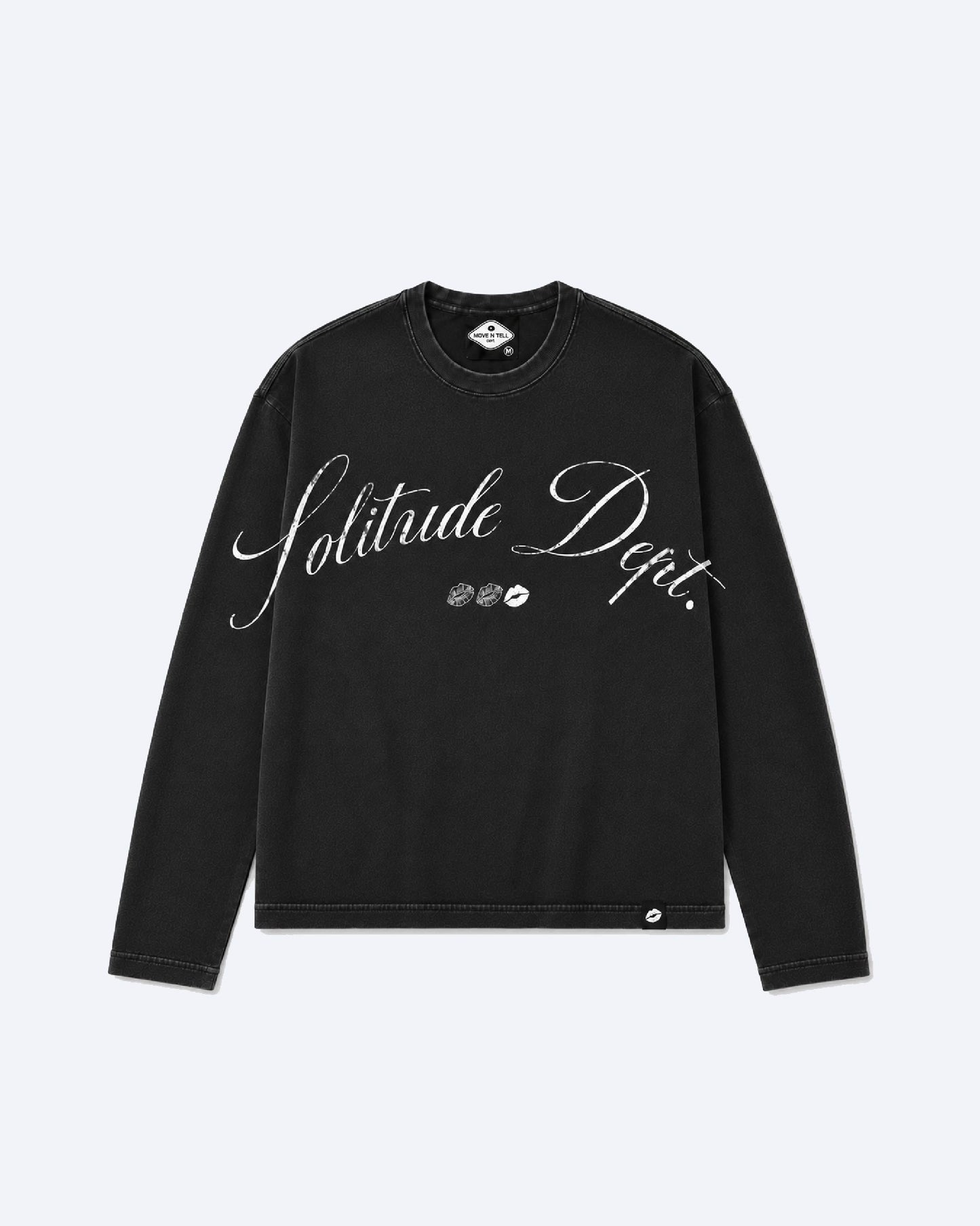 Solitude Dept Longsleeve Tee - Washed Charcoal