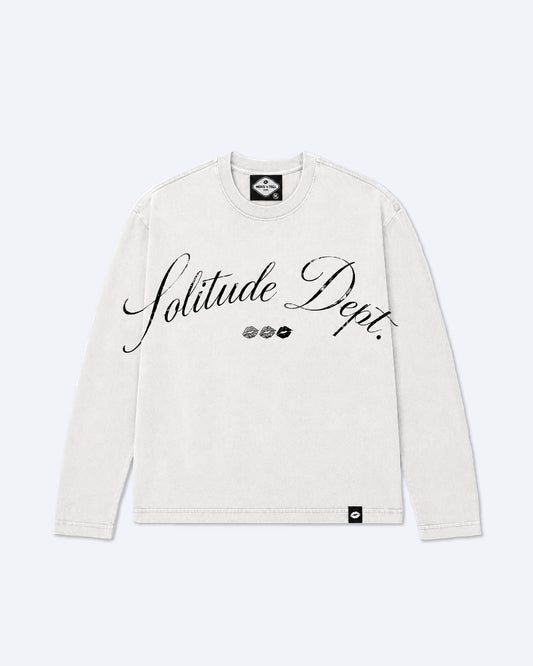 Solitude Dept Longsleeve Tee - Cloud White